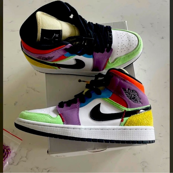 Jordan Shoes - Jordan 1 Mid SE Multi-Color 2020